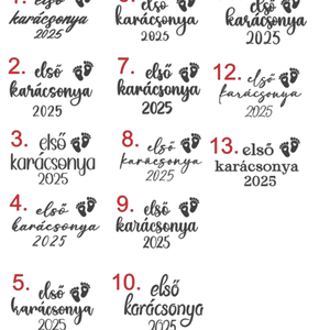Hamarosan érkezem 8 cm-es üveggömb. - karácsony - karácsonyi lakásdekoráció - karácsonyfadíszek - Meska.hu