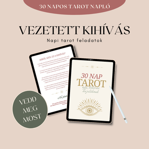 30 napos tarot napló � Vezetett önismereti kihívás - otthon & életmód - papír, írószer - jegyzetfüzet & napló - Meska.hu