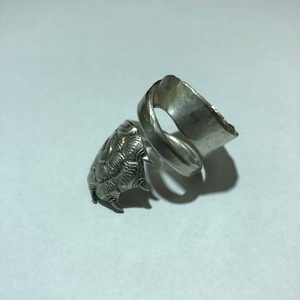 Ezüstözött karmos gyűrű (GY316), Ékszer, Gyűrű, Figurális gyűrű, Fémmegmunkálás, Ékszerkészítés, MESKA