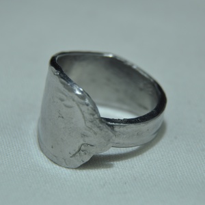 Kovácsolt fémgyűrű (GY248), Ékszer, Gyűrű, Kerek gyűrű, Ékszerkészítés, Fémmegmunkálás, MESKA