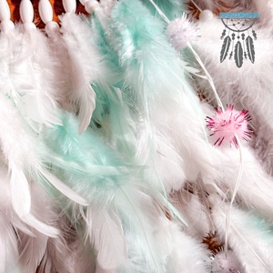 Álomfogó Pompom - otthon & életmód - dekoráció - fali és függő dekoráció - álomfogó - Meska.hu