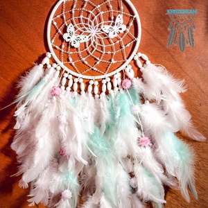 Álomfogó Pompom - otthon & életmód - dekoráció - fali és függő dekoráció - álomfogó - Meska.hu