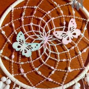 Álomfogó Pompom - otthon & életmód - dekoráció - fali és függő dekoráció - álomfogó - Meska.hu