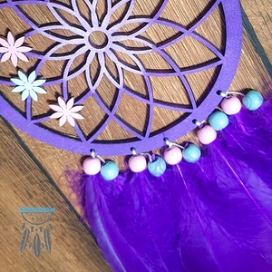 Fali Dekor PURPLE MAGIC, Otthon & Életmód, Dekoráció, Fali és függő dekoráció, Álomfogó, , MESKA