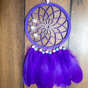 Fali Dekor PURPLE MAGIC - otthon & életmód - dekoráció - fali és függő dekoráció - álomfogó - Meska.hu