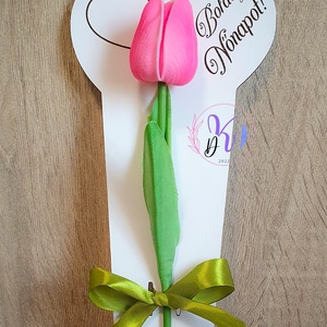 DEKOR TULIPÁN 8 SZÍNBEN NŐNAPOS FA ÁTADÓVAL - otthon & életmód - dekoráció - virágdekoráció - virágok - szálas virág - Meska.hu