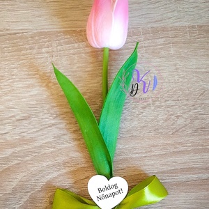 DEKOR TULIPÁN 12 SZÍNBEN TÁBLÁCSKÁVAL -  - Meska.hu