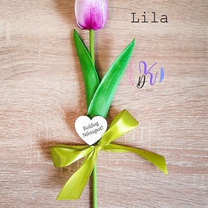 DEKOR TULIPÁN 12 SZÍNBEN TÁBLÁCSKÁVAL -  - Meska.hu