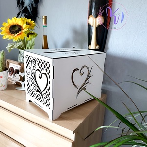 ESKÜVŐI TOMBOLA DOBOZ, Esküvő, Emlék & Ajándék, Nászajándék, Nászajándék gyűjtők, Famegmunkálás, MESKA