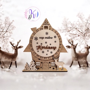 ADVENTI NAPTÁR VISSZASZÁMLÁLÁS KARÁCSONYIG - karácsony - adventi díszek - adventi naptár - Meska.hu
