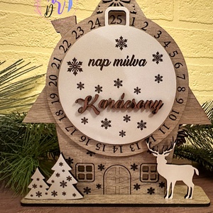 ADVENTI NAPTÁR VISSZASZÁMLÁLÁS KARÁCSONYIG - karácsony - adventi díszek - adventi naptár - Meska.hu