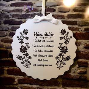 Házi Áldás Tábla - otthon & életmód - vallás - házi áldás - Meska.hu