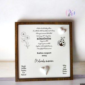 OVIS/BÖLCSIS BÚCSÚZTATÓS TÁBLA, Otthon & Életmód, Dekoráció, Kép & Falikép, Fából készült kép, , MESKA