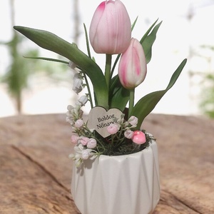Nőnapi Dekor Tulipán Kaspóban - Meska.hu