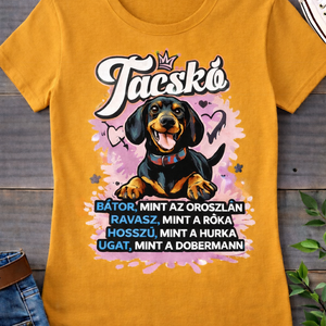 Tacskós póló - ruha & divat - női ruha - póló, felső - Meska.hu