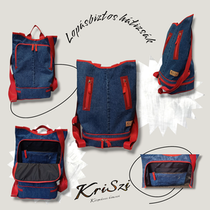 Lopásbiztos hátizsák - táska & tok - hátizsák - hátizsák - Meska.hu