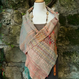 Barack-korall őszi-téli sálkendő - ruha & divat - sál, sapka, kendő - sál - Meska.hu Barack-korall őszi-téli sálkendő - ruha & divat - sál, sapka, kendő - sál - Meska.hu