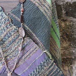 Almazöld-lila őszi-téli körkendő - ruha & divat - sál, sapka, kendő - sál - Meska.hu