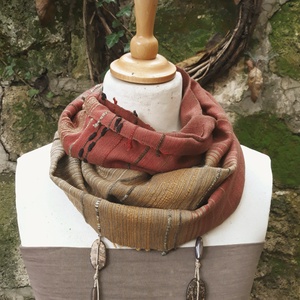 Karamell- rőtvörös körkendő - ruha & divat - sál, sapka, kendő - kendő - Meska.hu Karamell- rőtvörös körkendő - ruha & divat - sál, sapka, kendő - kendő - Meska.hu