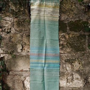 Menta-lime színátmenetes -kendő - ruha & divat - sál, sapka, kendő - kendő - Meska.hu