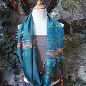 Malachit körkendő - ruha & divat - sál, sapka, kendő - kendő - Meska.hu