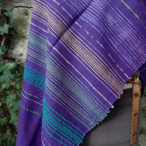 Erős, meleglila hosszú kendő - ruha & divat - sál, sapka, kendő - kendő - Meska.hu