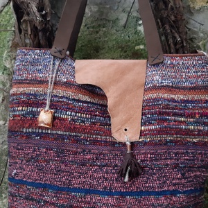 Fáradt rózsaszín átmenetes újraszatyor - táska & tok - bevásárlás & shopper táska - shopper, textiltáska, szatyor - Meska.hu