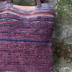 Fáradt rózsaszín átmenetes újraszatyor - táska & tok - bevásárlás & shopper táska - shopper, textiltáska, szatyor - Meska.hu