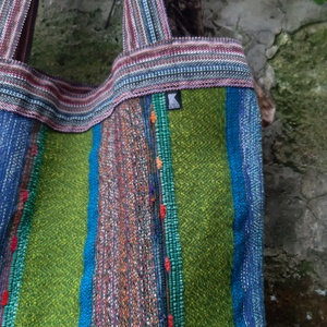 Sóskazöld-petrol pakolós   - táska & tok - bevásárlás & shopper táska - shopper, textiltáska, szatyor - Meska.hu