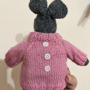 Kézzel kötött húsvéti nyuszi � 23 cm - ünnepi díszek, dekorációk - húsvéti díszek és dekorációk - húsvéti asztaldíszek - Meska.hu