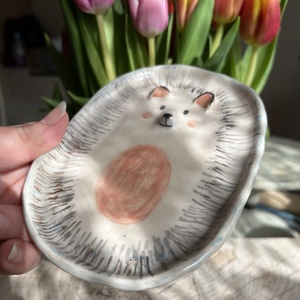 Kézműves gyerek tálka nassoláshoz (11x16 cm) - otthon & életmód - konyhafelszerelés, tálalás - tálalás - tányér & étkészlet - Meska.hu