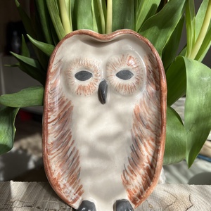 Kézzel készített kerámia baglyos tálka � Egyedi ajándék - otthon & életmód - konyhafelszerelés, tálalás - tálalás - tányér & étkészlet - Meska.hu