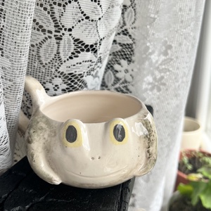 Vidám béka bögre � tökéletes ajándék, kb  200 ml, Otthon & Életmód, Konyhafelszerelés, tálalás, Tálalás, Bögre & Csésze, Kerámia, MESKA