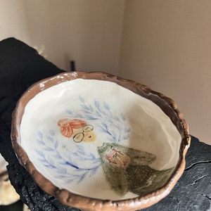 Kézzel Készített Kerámia Romantikus hölgy �  ékszertartó  - ékszer - ékszertartó - ékszertartó tál - Meska.hu