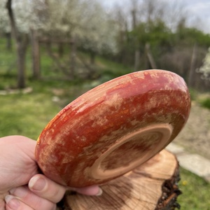 Kézzel festett kerámia tál � �Vidám békák  15 cm Béka rajongóknak - otthon & életmód - konyhafelszerelés, tálalás - tálalás - tányér & étkészlet - Meska.hu
