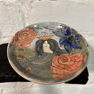 Kerámia desszert tányér  - Meska.hu