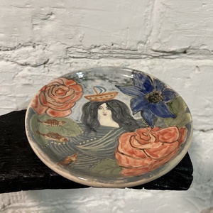 Kerámia desszert tányér  - otthon & életmód - konyhafelszerelés, tálalás - tálalás - tányér & étkészlet - Meska.hu