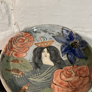 Kerámia desszert tányér  - otthon & életmód - konyhafelszerelés, tálalás - tálalás - tányér & étkészlet - Meska.hu