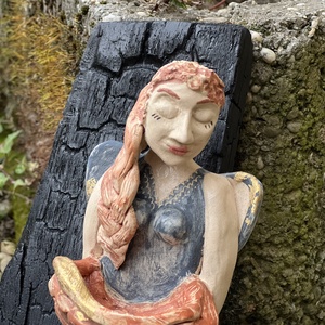 Kerámia angyal - otthon & életmód - dekoráció - fali és függő dekoráció - falra akasztható dekor - Meska.hu