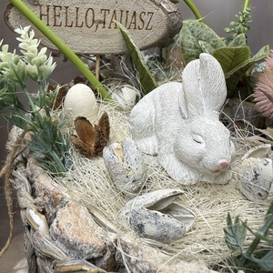 �� Tavaszi Fészek �� asztaldísz - ünnepi díszek, dekorációk - húsvéti díszek és dekorációk - húsvéti asztaldíszek - Meska.hu