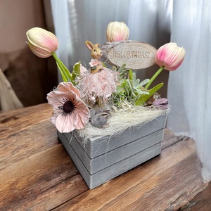 �� Tavasztündér Nyuszi dekor �� - otthon & életmód - dekoráció - asztal és polc dekoráció - asztaldísz - Meska.hu