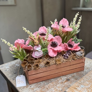 �� Pipacsmező Nyuszival �� - otthon & életmód - dekoráció - asztal és polc dekoráció - asztaldísz - Meska.hu