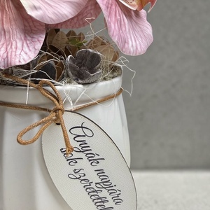  Anyák napi orchidea dekor � rózsaszín elegancia  - otthon & életmód - dekoráció - asztal és polc dekoráció - asztaldísz - Meska.hu