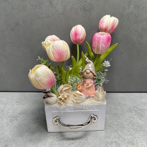 � Tavaszi Tulipán Manólány Box  � - otthon & életmód - dekoráció - asztal és polc dekoráció - asztaldísz - Meska.hu