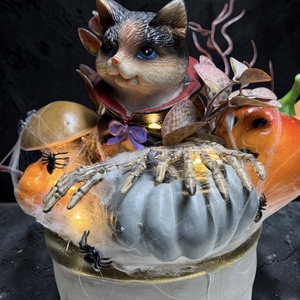 LED-es Halloween asztaldísz - otthon & életmód - dekoráció - asztal és polc dekoráció - asztaldísz - Meska.hu