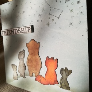 FRIENDSHIP - BARÁTSÁG - 1 db képeslap  - otthon & életmód - papír, írószer - ajándékozás kellékei - képeslap, üdvözlőlap - Meska.hu