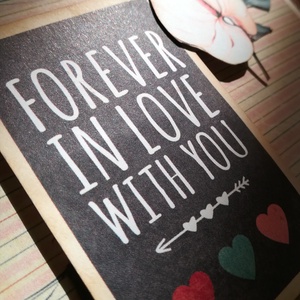 FOREVER IN LOVE - 1 db képeslap - otthon & életmód - papír, írószer - ajándékozás kellékei - képeslap, üdvözlőlap - Meska.hu