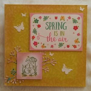 SPRING IS IN THE AIR - képeslap 1 db, Otthon & Életmód, Papír írószer, Képeslap, üdvözlőlap, Ajándékozás kellékei, Papírművészet, MESKA