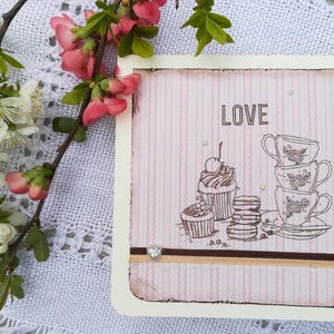 Love vintage - képeslap 1 db - otthon & életmód - papír, írószer - ajándékozás kellékei - képeslap, üdvözlőlap - Meska.hu