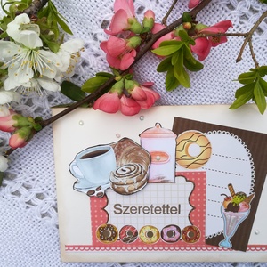 ÉDES - SZERETETTEL - 1 db képeslap, Otthon & Életmód, Papír, írószer, Képeslap, üdvözlőlap, Papírművészet, MESKA